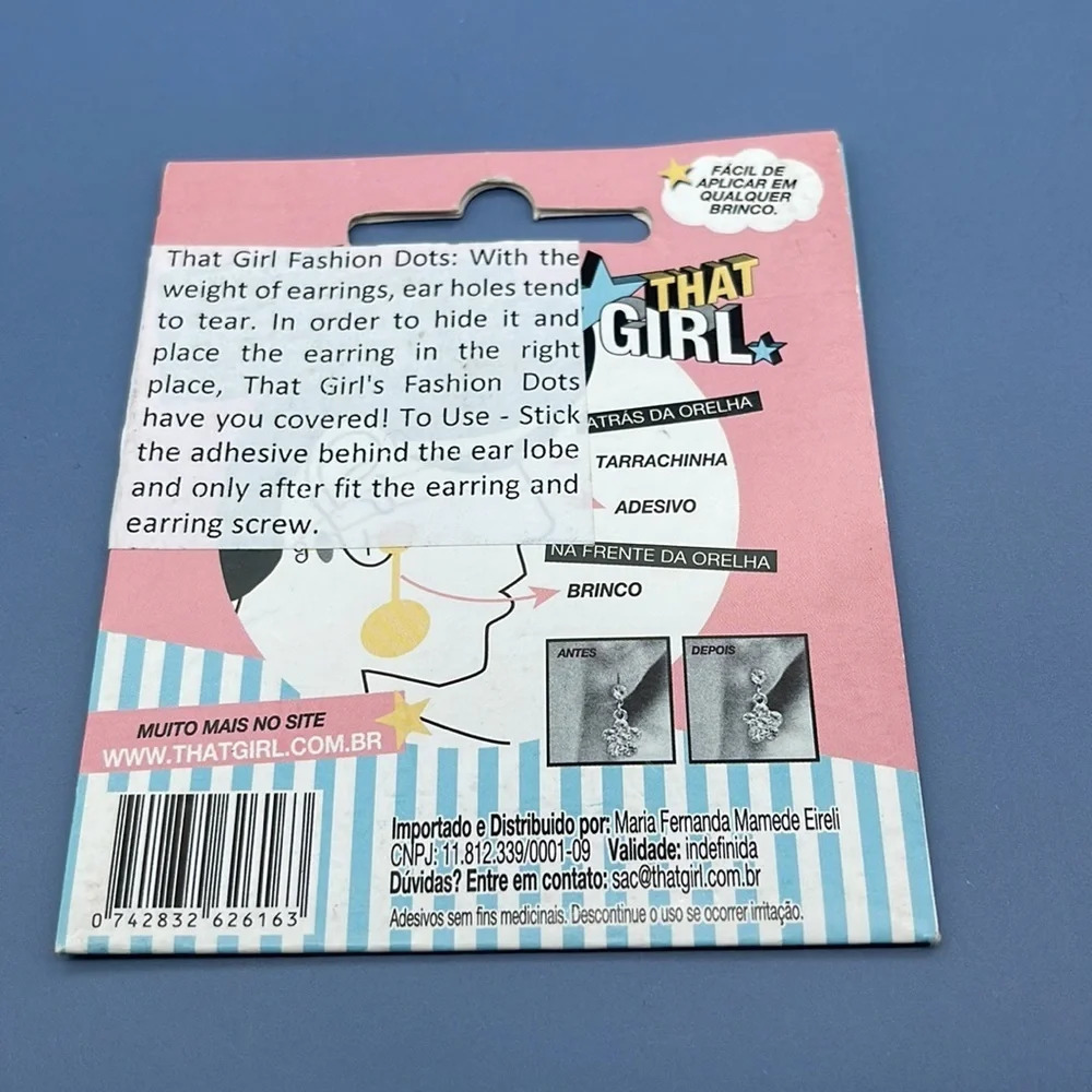 That Girl Fashion Dots Earlobe Protectors for heavy earrings, NWT - Picture 8 of 8